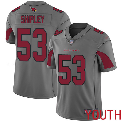 Arizona Cardinals Limited Silver Youth A.Q. Shipley Jersey NFL Football #53 Inverted Legend